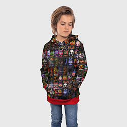 Толстовка-худи детская Five Nights At Freddy's, цвет: 3D-красный — фото 2