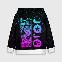 Толстовка-худи детская JoJo Bizarre Adventure, цвет: 3D-белый