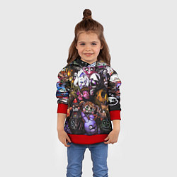 Толстовка-худи детская Five Nights At Freddy's, цвет: 3D-красный — фото 2