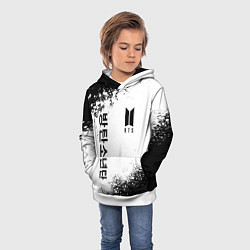Толстовка-худи детская BTS, цвет: 3D-белый — фото 2