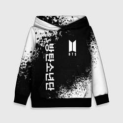 Толстовка-худи детская BTS, цвет: 3D-черный