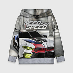 Толстовка-худи детская Need for Speed, цвет: 3D-меланж