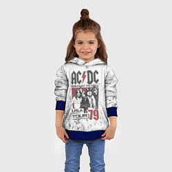 Толстовка-худи детская ACDC, цвет: 3D-синий — фото 2