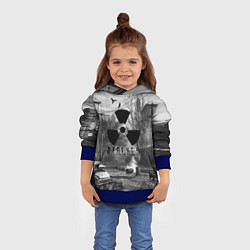 Толстовка-худи детская СТАЛКЕР-ЧЕРНОБЫЛЬ, цвет: 3D-синий — фото 2