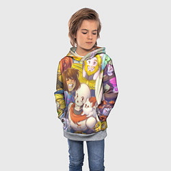 Толстовка-худи детская UNDERTALE, цвет: 3D-меланж — фото 2