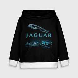 Толстовка-худи детская Jaguar, цвет: 3D-белый