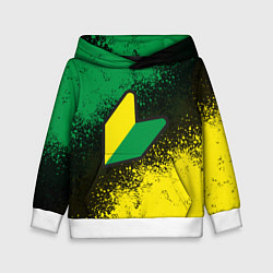 Толстовка-худи детская JDM LOGO, цвет: 3D-белый