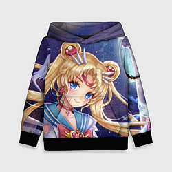 Толстовка-худи детская SAILOR MOON, цвет: 3D-черный