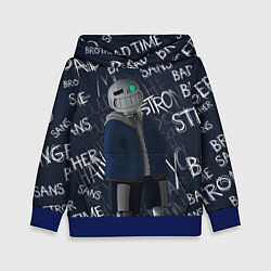 Толстовка-худи детская UNDERTALE, цвет: 3D-синий