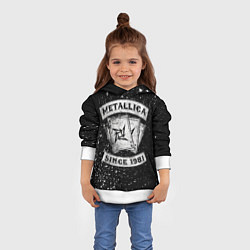 Толстовка-худи детская Metallica, цвет: 3D-белый — фото 2