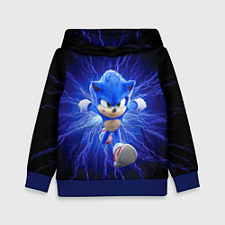Толстовка-худи детская SONIC, цвет: 3D-синий