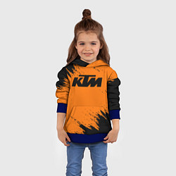 Толстовка-худи детская KTM, цвет: 3D-синий — фото 2