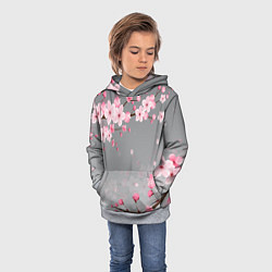 Толстовка-худи детская САКУРА, цвет: 3D-меланж — фото 2