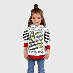 Толстовка-худи детская Off-White: Keep Going, цвет: 3D-красный — фото 2