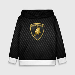 Детская толстовка Lamborghini logo n carbone