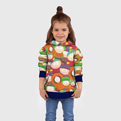 Толстовка-худи детская ЮЖНЫЙ ПАРК, цвет: 3D-синий — фото 2