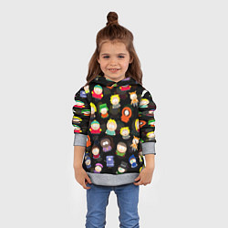 Толстовка-худи детская ЮЖНЫЙ ПАРК, цвет: 3D-меланж — фото 2