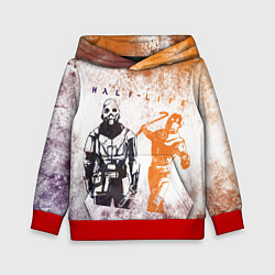 Толстовка-худи детская Half life attack, цвет: 3D-красный