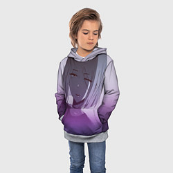 Толстовка-худи детская Аниме, цвет: 3D-меланж — фото 2