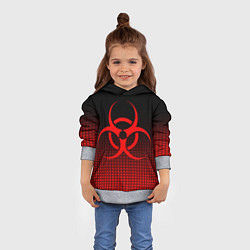 Толстовка-худи детская BIOHAZARD, цвет: 3D-меланж — фото 2