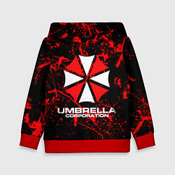 Толстовка-худи детская Umbrella Corporation, цвет: 3D-красный