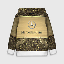 Толстовка-худи детская MERCEDES GOLD, цвет: 3D-белый