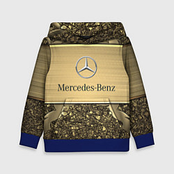 Толстовка-худи детская MERCEDES GOLD, цвет: 3D-синий