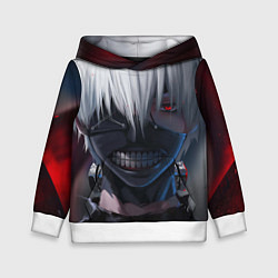 Толстовка-худи детская TOKYO GHOUL, цвет: 3D-белый