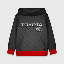 Толстовка-худи детская Toyota Carbon, цвет: 3D-красный