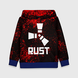 Толстовка-худи детская RUST, цвет: 3D-синий