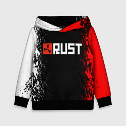 Толстовка-худи детская RUST, цвет: 3D-черный