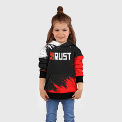 Толстовка-худи детская RUST, цвет: 3D-черный — фото 2