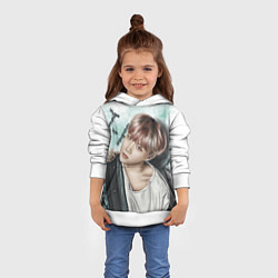 Толстовка-худи детская BTS, цвет: 3D-белый — фото 2