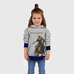 Толстовка-худи детская Mount and Blade, цвет: 3D-синий — фото 2