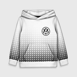Толстовка-худи детская Volkswagen, цвет: 3D-белый