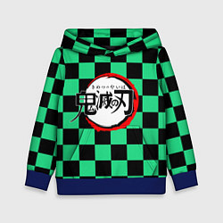 Толстовка-худи детская KIMETSU NO YAIBA, цвет: 3D-синий