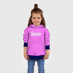 Толстовка-худи детская Barbie, цвет: 3D-синий — фото 2