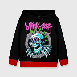 Толстовка-худи детская Blink-182 8, цвет: 3D-красный