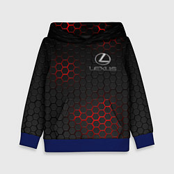 Толстовка-худи детская LEXUS, цвет: 3D-синий