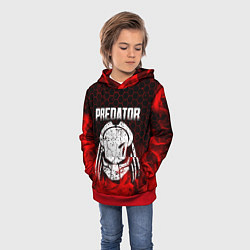 Толстовка-худи детская PREDATOR, цвет: 3D-красный — фото 2