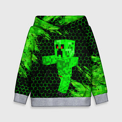 Толстовка-худи детская MINECRAFT CREEPER, цвет: 3D-меланж