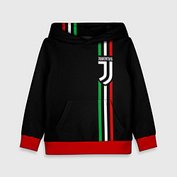 Толстовка-худи детская JUVENTUS, цвет: 3D-красный
