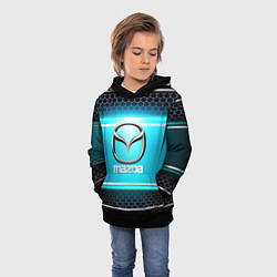 Толстовка-худи детская MAZDA, цвет: 3D-черный — фото 2