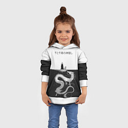 Толстовка-худи детская Унесённые призраками, цвет: 3D-белый — фото 2