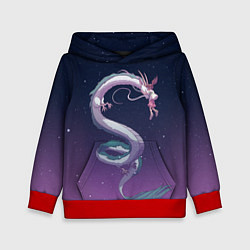 Толстовка-худи детская Унесённые призраками, цвет: 3D-красный