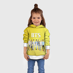 Толстовка-худи детская BTS, цвет: 3D-белый — фото 2