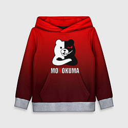 Толстовка-худи детская Monokuma, цвет: 3D-меланж