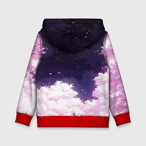 Детская толстовка Незуко / 3D-Красный – фото 2