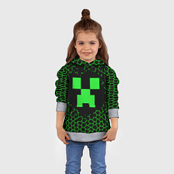 Толстовка-худи детская Minecraft, цвет: 3D-меланж — фото 2