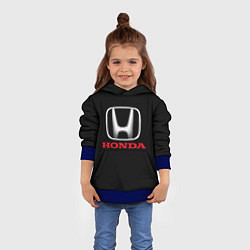 Толстовка-худи детская HONDA, цвет: 3D-синий — фото 2